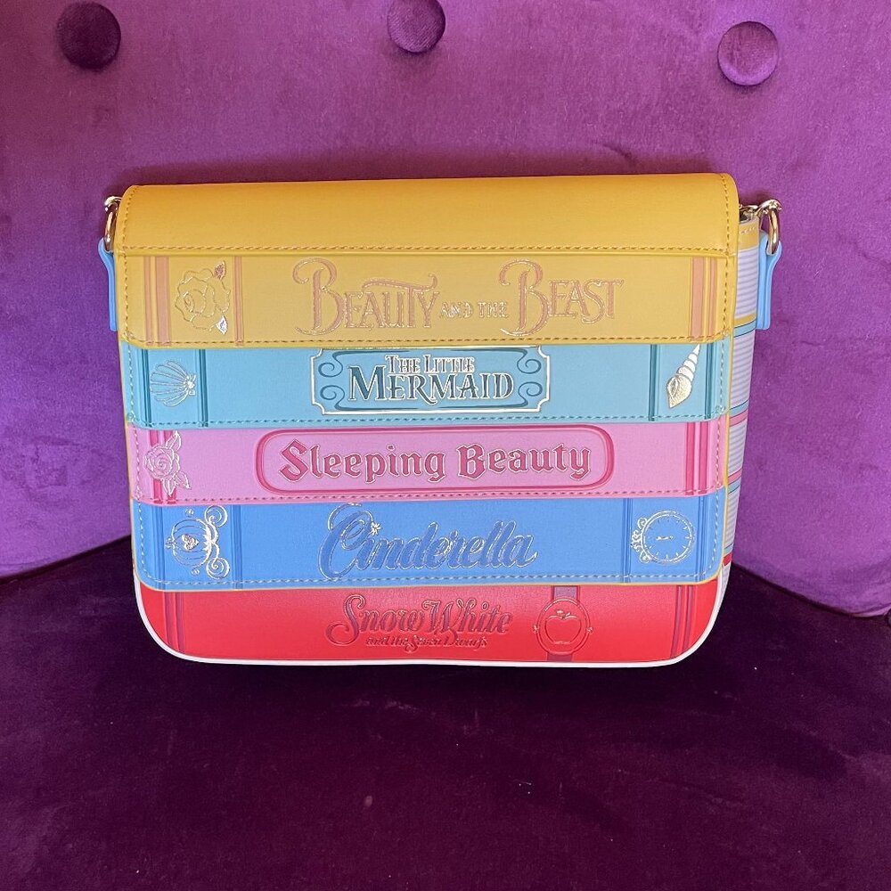 Loungefly Disney Princess Classic Books Crossbody Purse